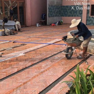 Gạch cổ lát sân vườn Kt 230x114x50mm